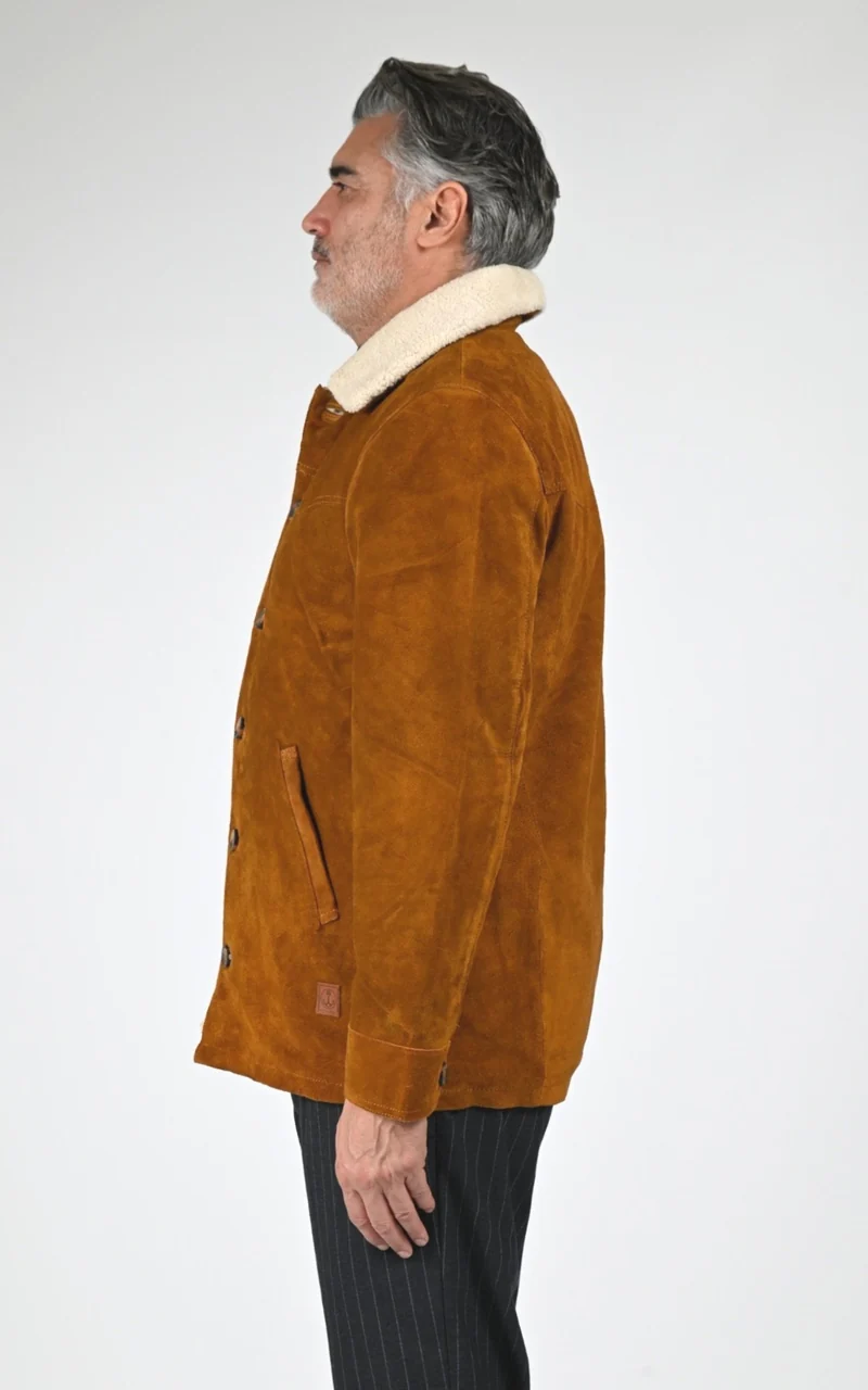 Veste nubuck cognac