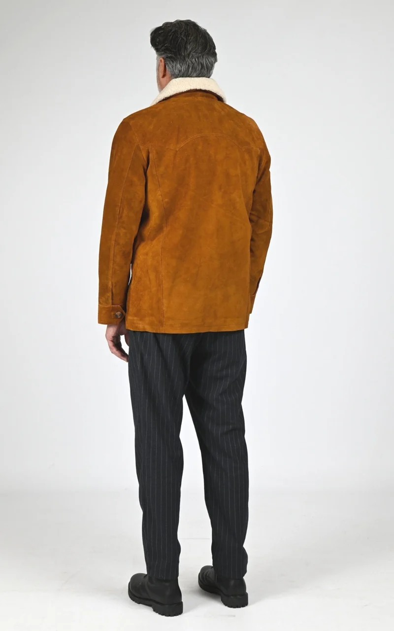 Veste nubuck cognac