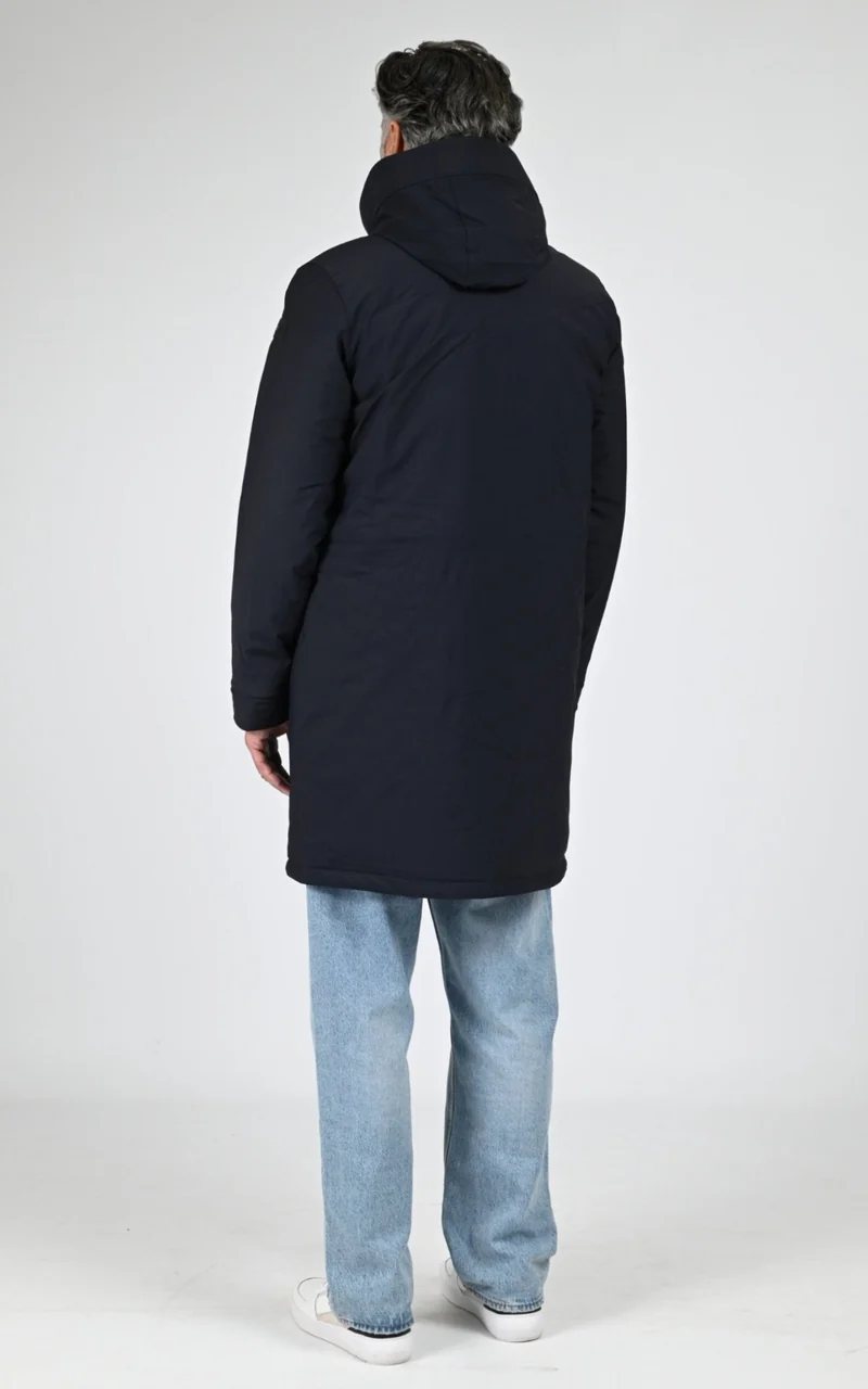 Parka capuche Chasen bleu marine