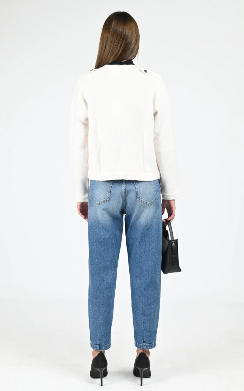 Veste laine cachemire Robyn écru
