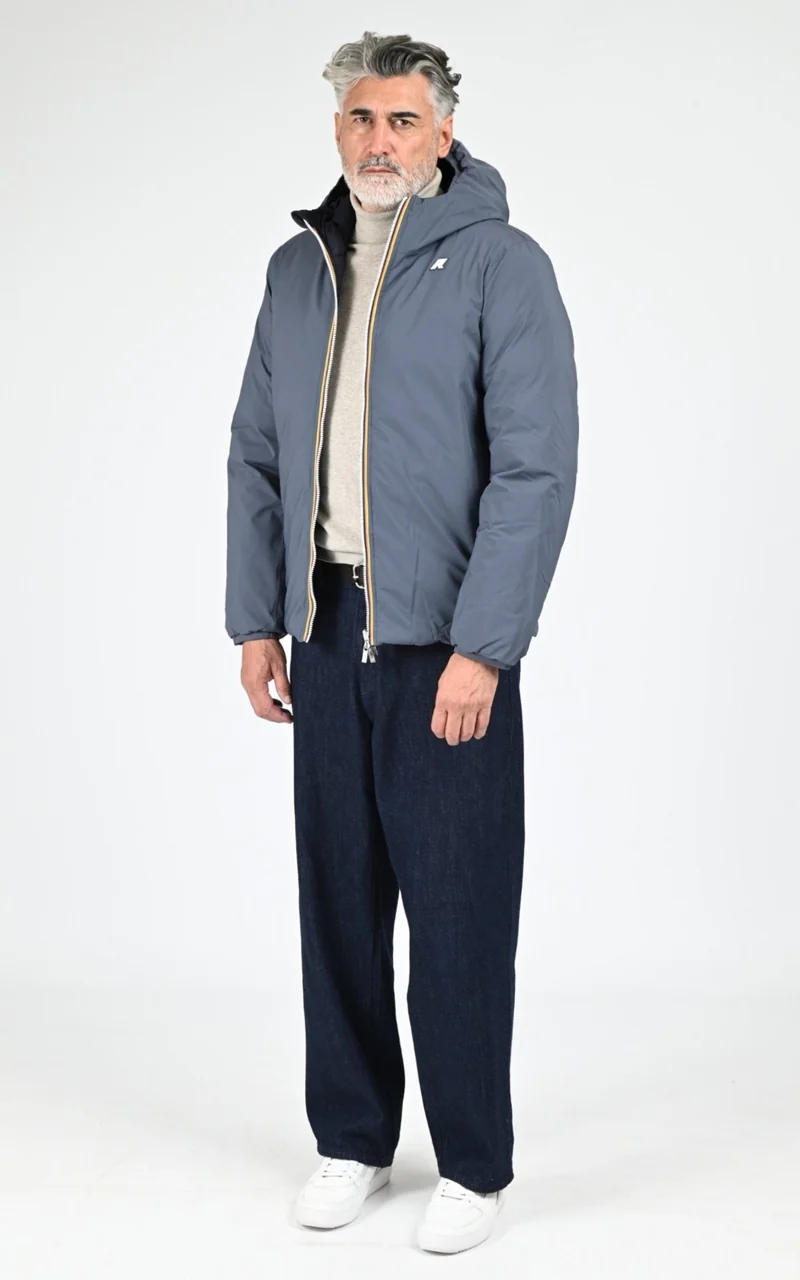 Parka 2-en-1 réversible Jack St Thermo bleu