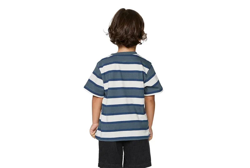 T-SHIRT À RAYURES SURF CHECK - GARÇON