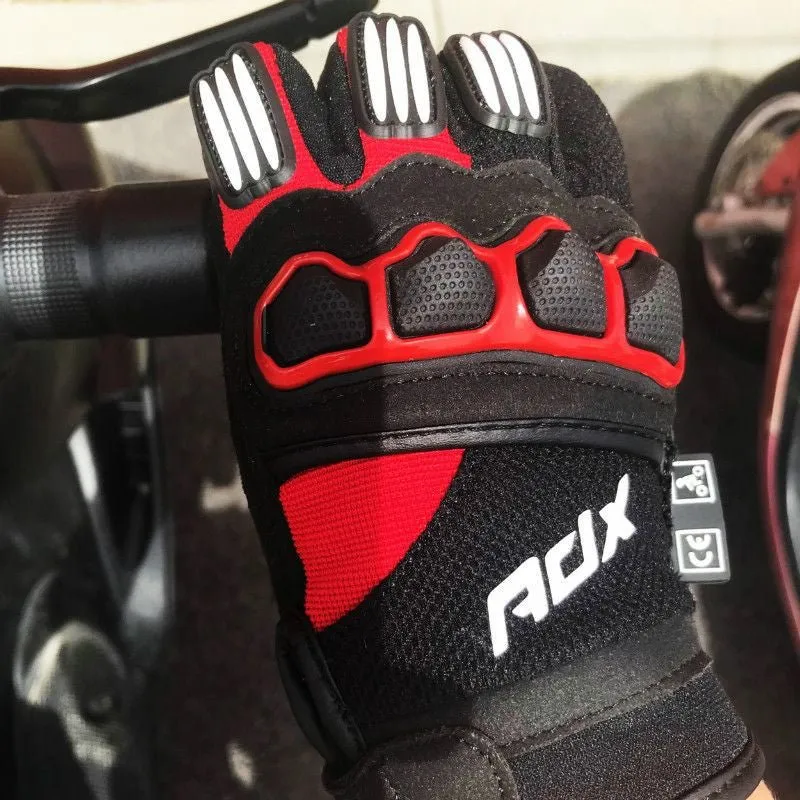 Gants Moto cross rouge et noir - Coqué & Homologué