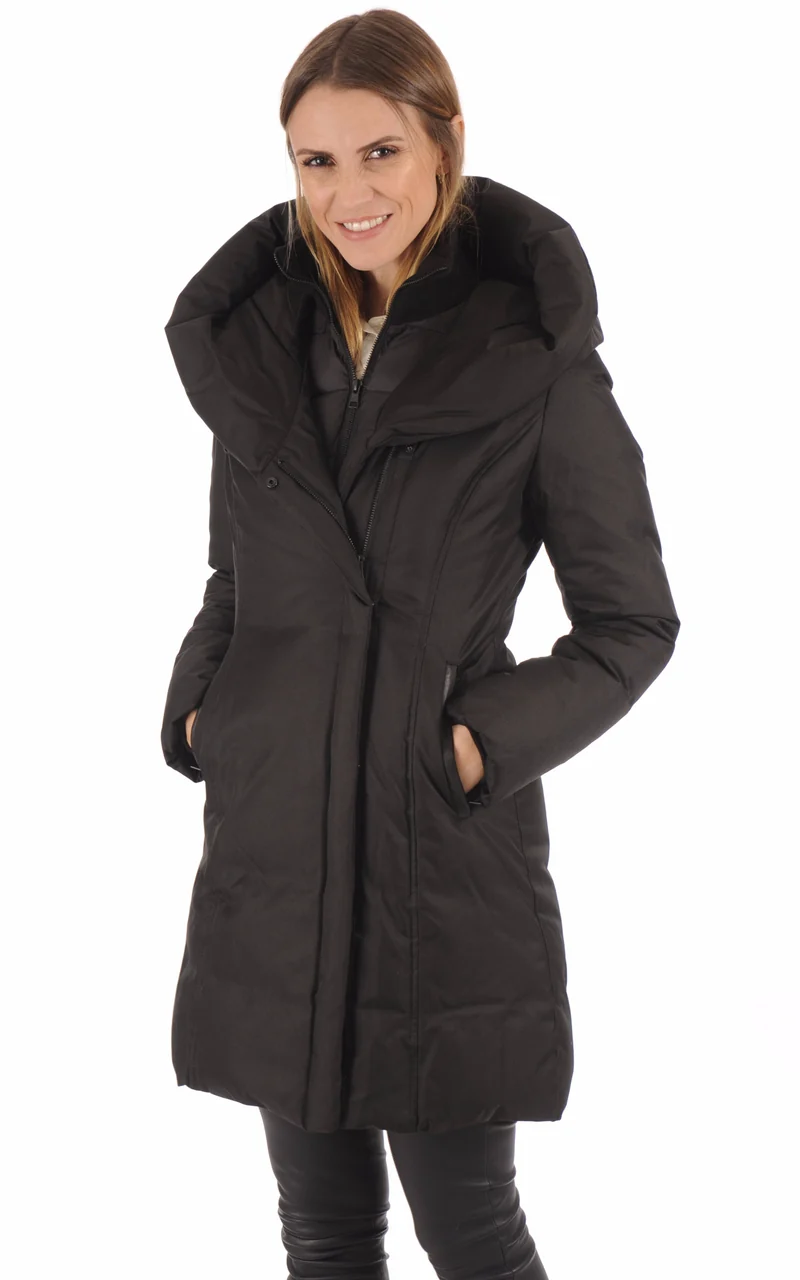 Parka cintrée noir