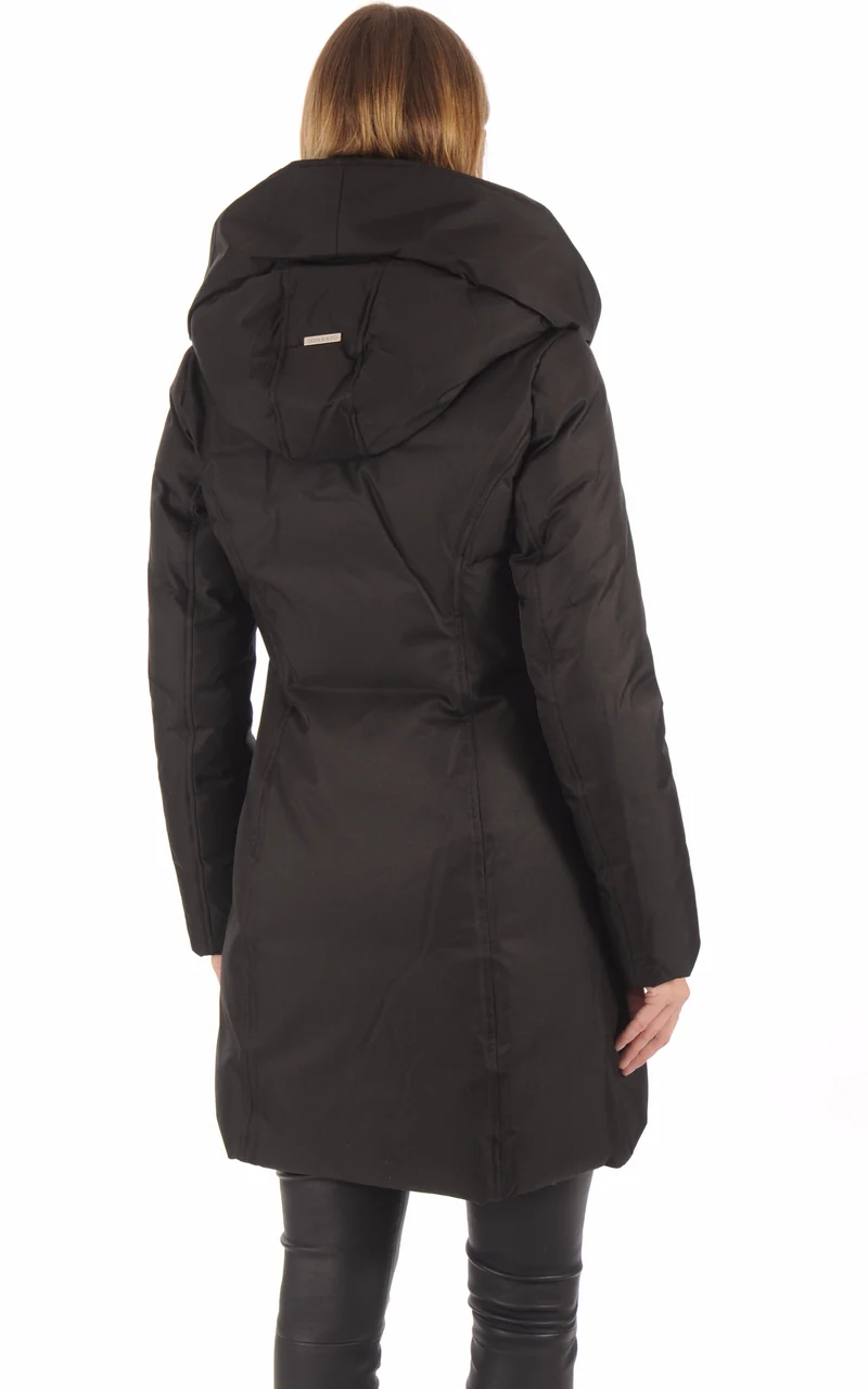 Parka cintrée noir