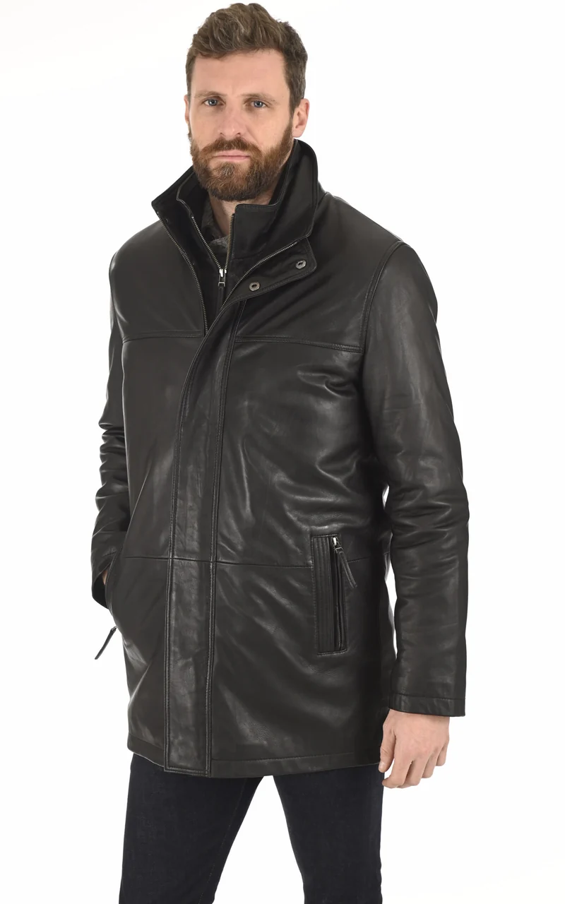 Surveste confortable Max cuir noir
