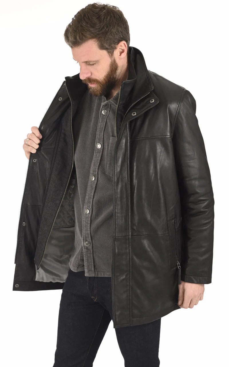 Surveste confortable Max cuir noir