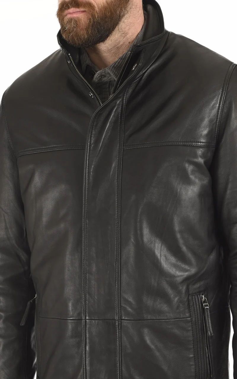 Surveste confortable Max cuir noir