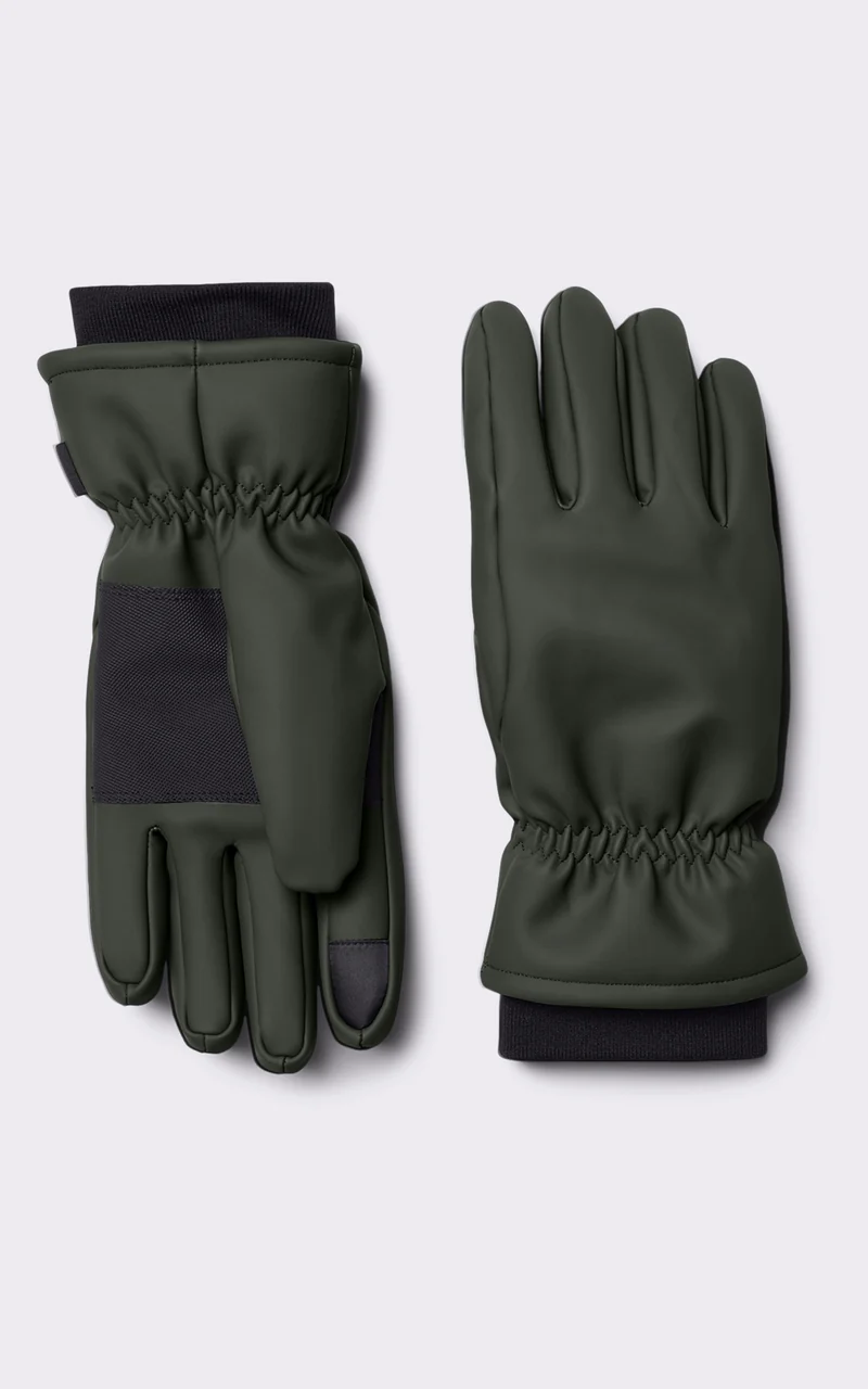 Gants doublés polaire vert