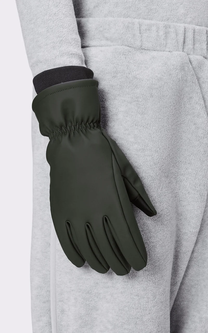Gants doublés polaire vert