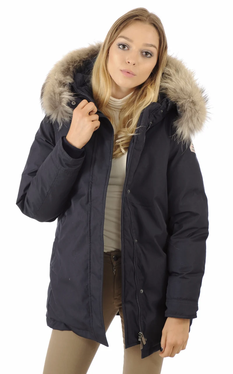 Parka Bordeaux bleu marine