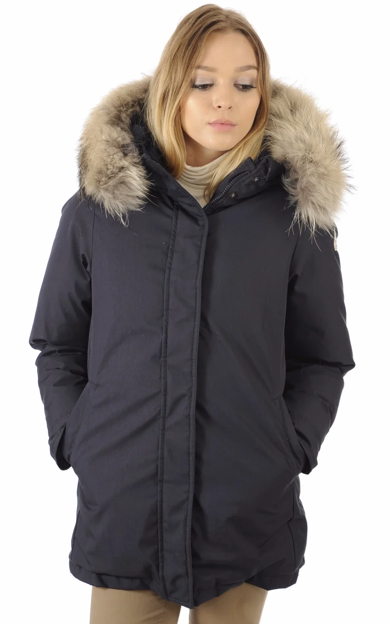 Parka Bordeaux bleu marine