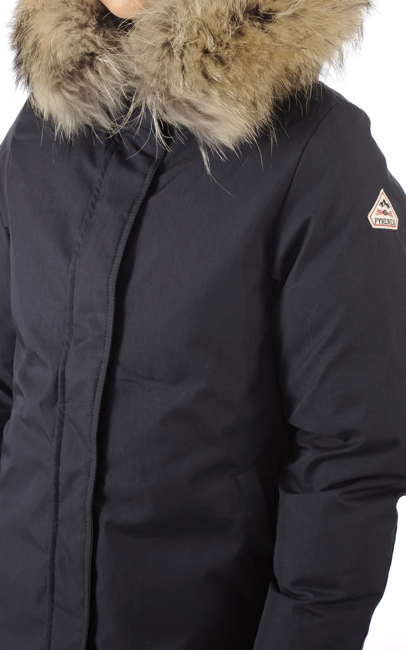 Parka Bordeaux bleu marine
