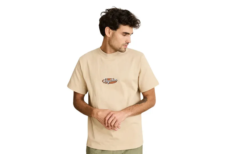 T-shirt à manches courtes brodé vintage épais Hallmark