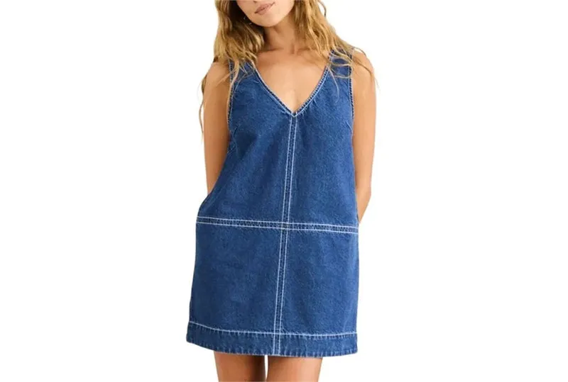 Robe mini CECE à coutures contrastées
