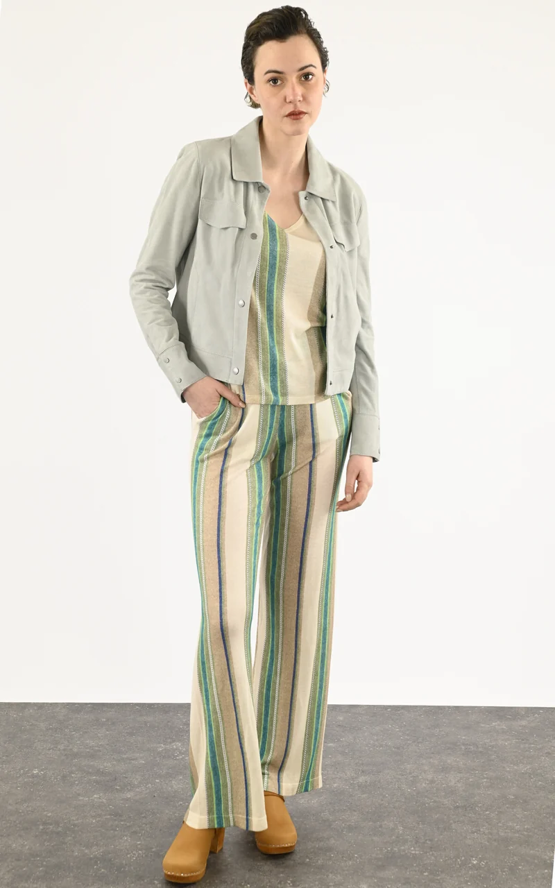 Veste daim Ruby vert