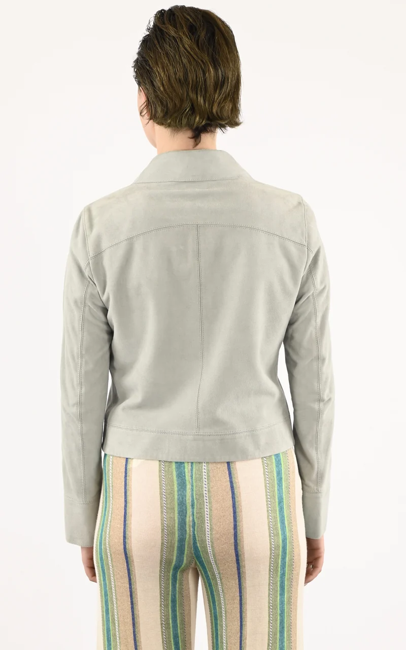 Veste daim Ruby vert