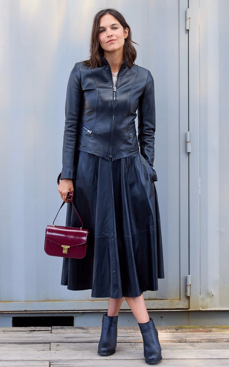 Veste cintrée agneau noir
