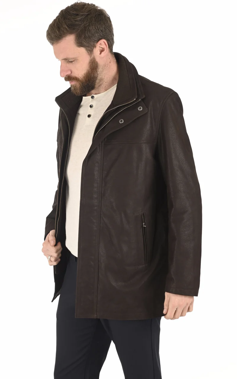 Surveste Max vachette nubuck marron
