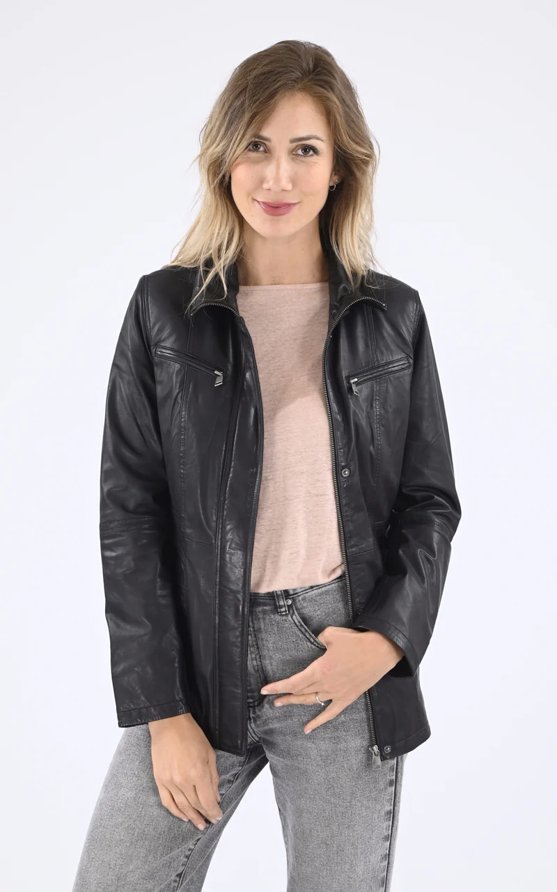 Veste confort Zurich cuir noir