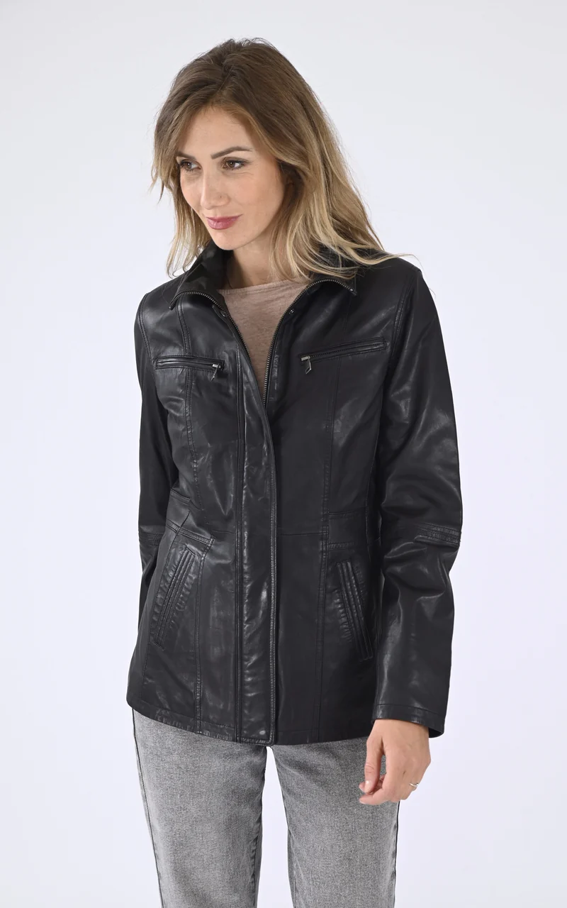 Veste confort Zurich cuir noir