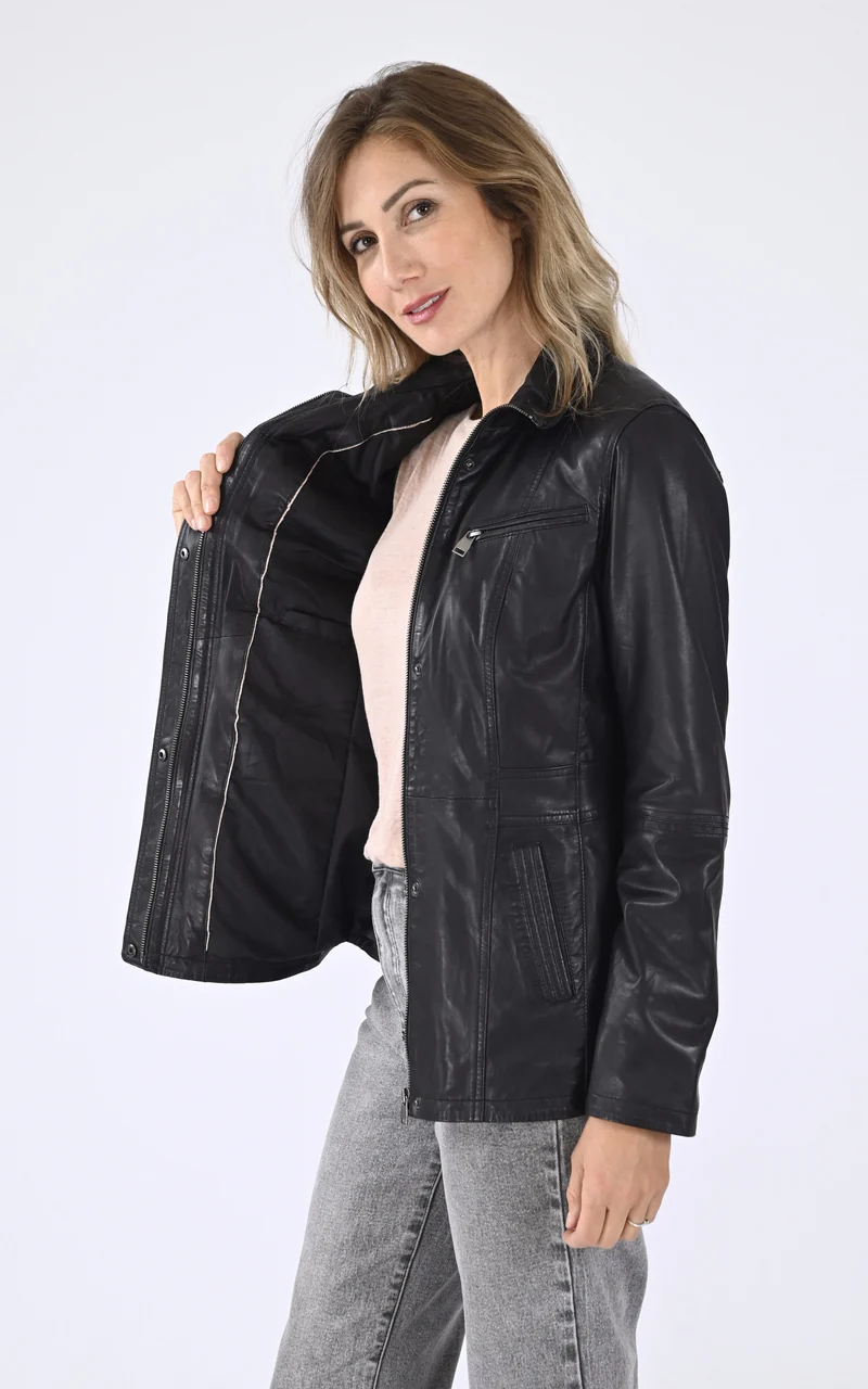 Veste confort Zurich cuir noir