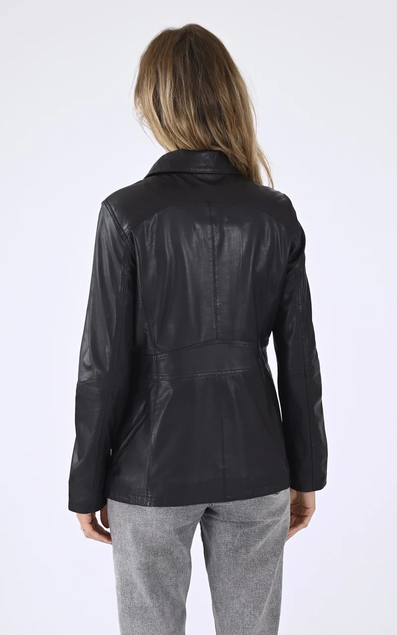Veste confort Zurich cuir noir