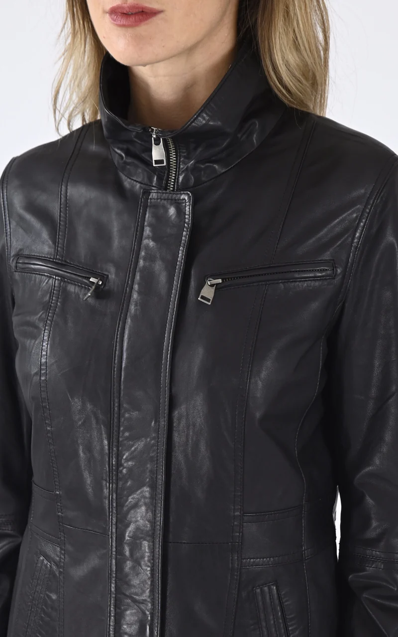 Veste confort Zurich cuir noir