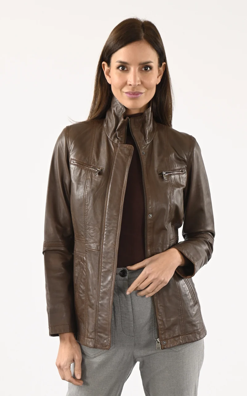 Veste confort Zurich cuir marron