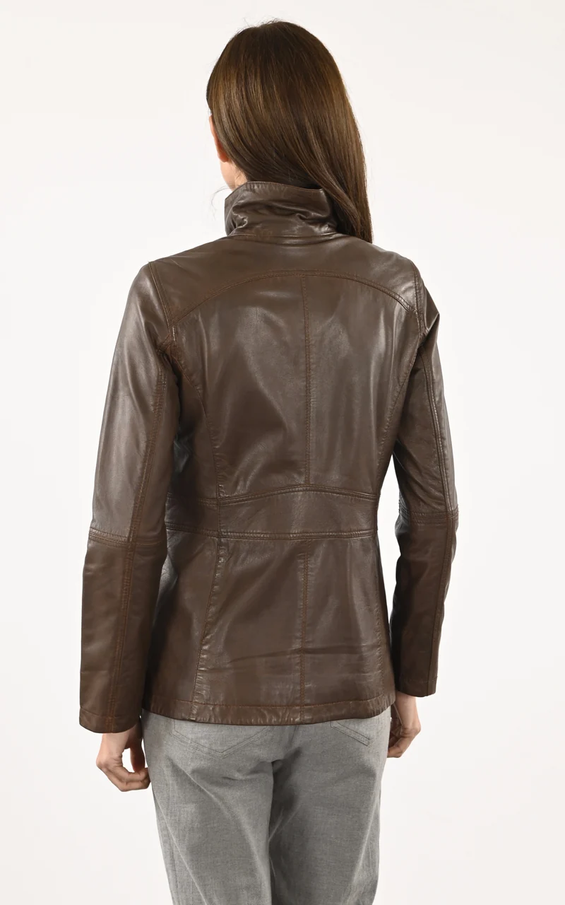 Veste confort Zurich cuir marron