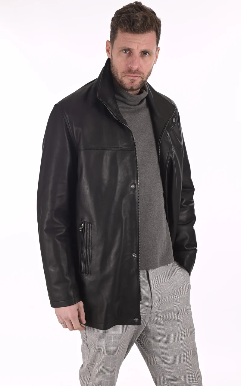 Surveste Max cuir noir