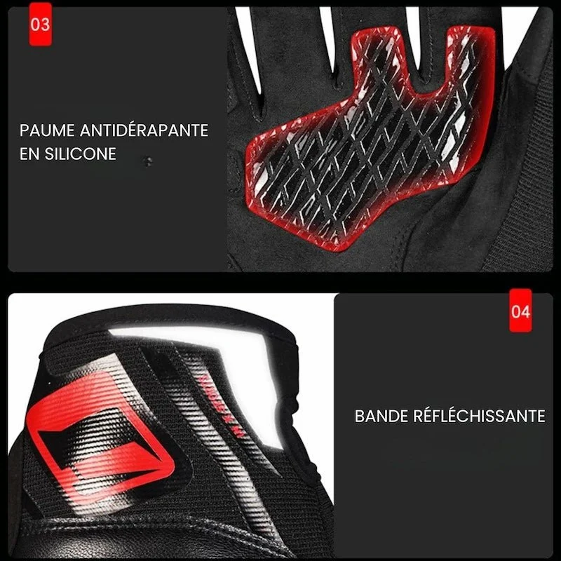Gants Moto mi-saison CE Fibre Carbone | StormGrip
