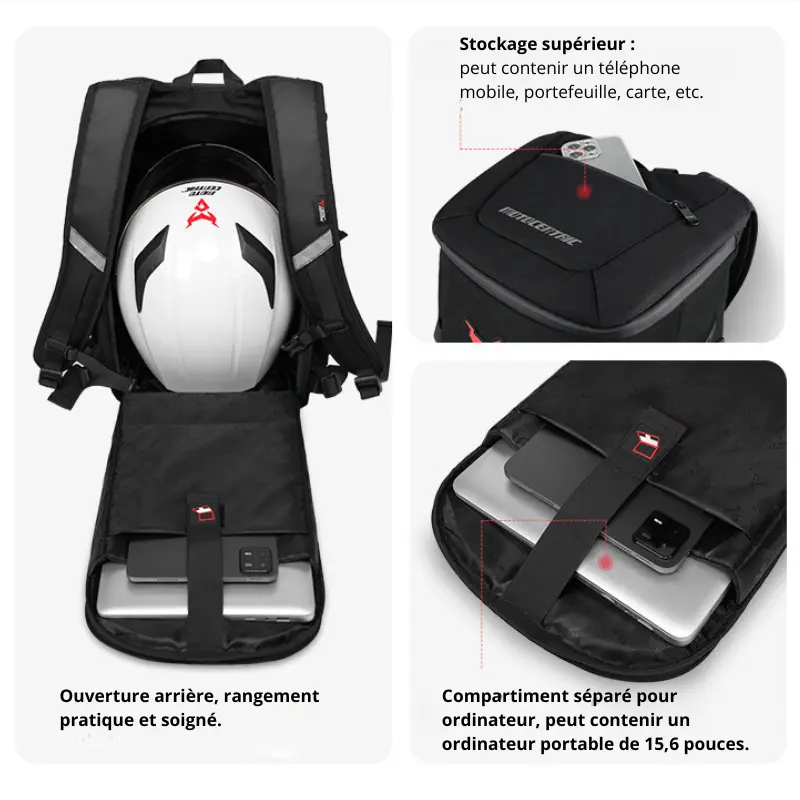 Sac à dos moto étanche 24/28L | MC-0137
