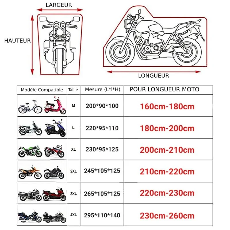 Bache pour moto exterieur