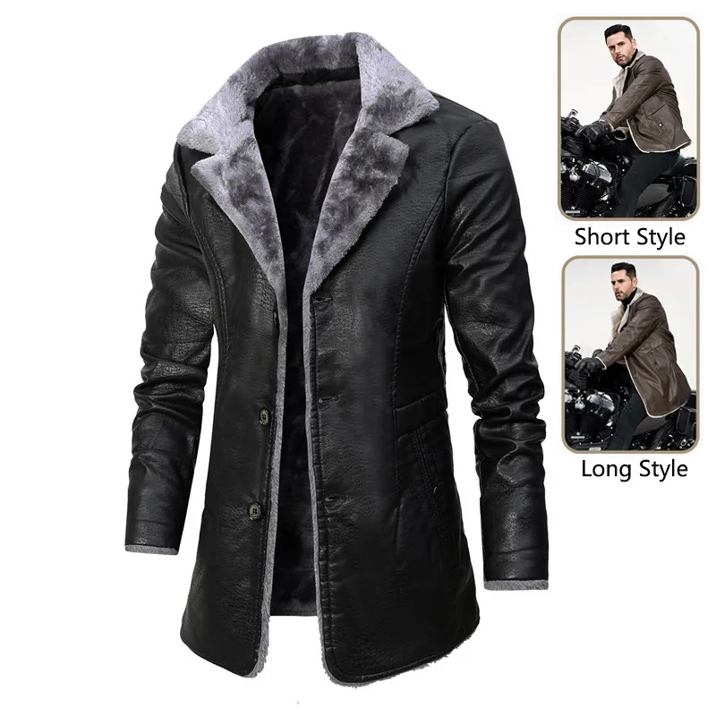 Blouson homme avec Doublure Fourrée - Style Court & Long