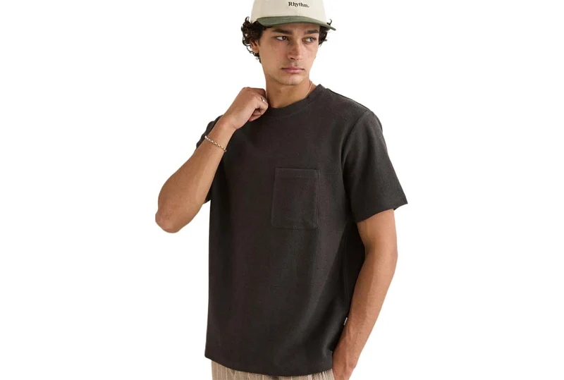 T-SHIRT À MANCHES COURTES EN ÉPONGE VINTAGE