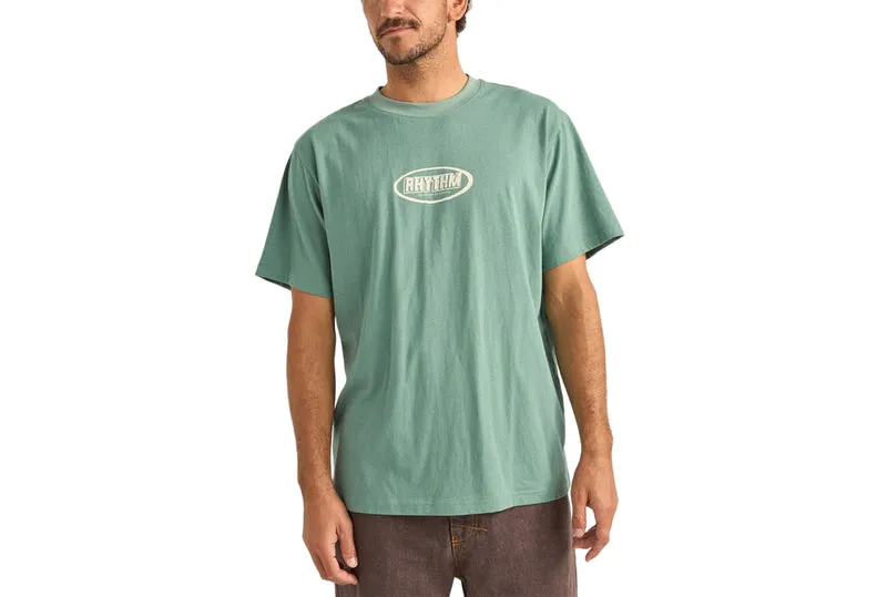 T-SHIRT VINTAGE À IMPRESSION ELLIPTIQUE À MANCHES SANS RÉSISTANCE