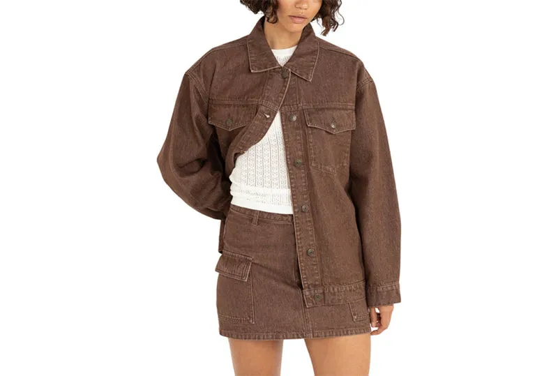 VESTE EN JEAN SURDIMENSIONNÉE