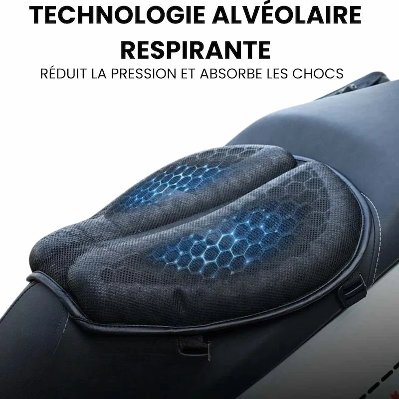 Coussin de selle confort gel moto