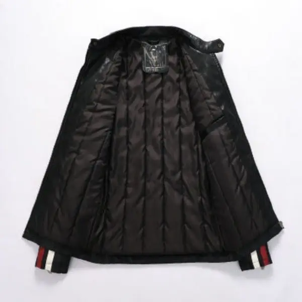 Blouson cuir rouge homme vintage