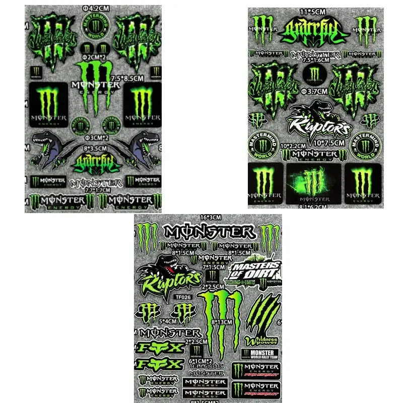 Stickers casque moto - X-TRM FOX MONSTER