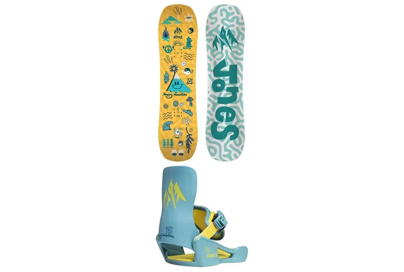MONTAGNE HEUREUSE SNOWBOARD ENSEMBLE AVEC RELIURES