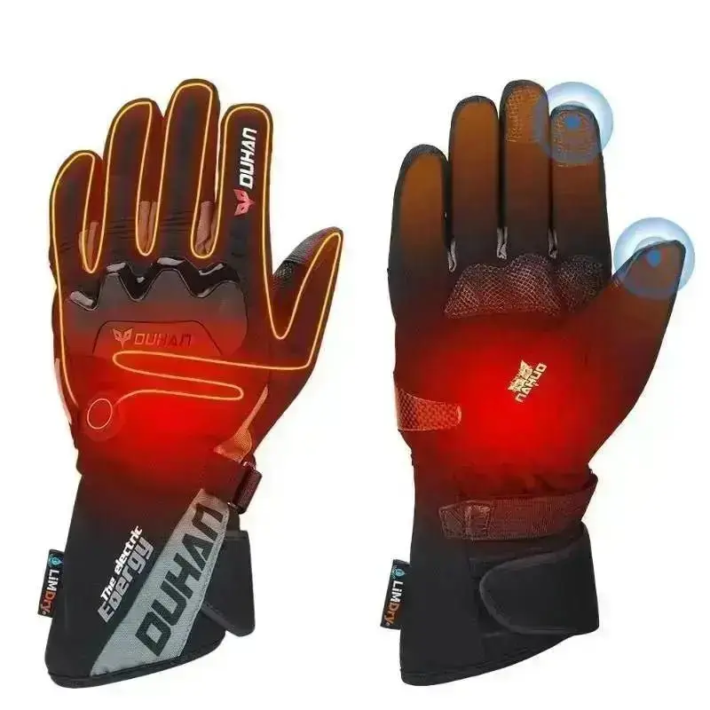 Gants de moto chauffant électriques imperméables