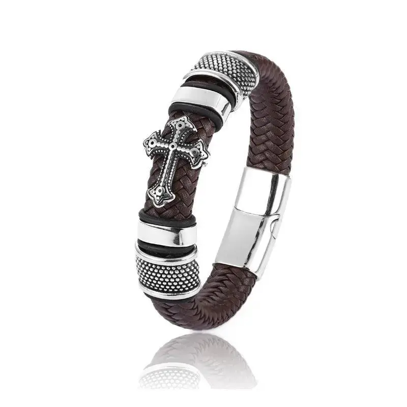 Bracelet motard croix ange
