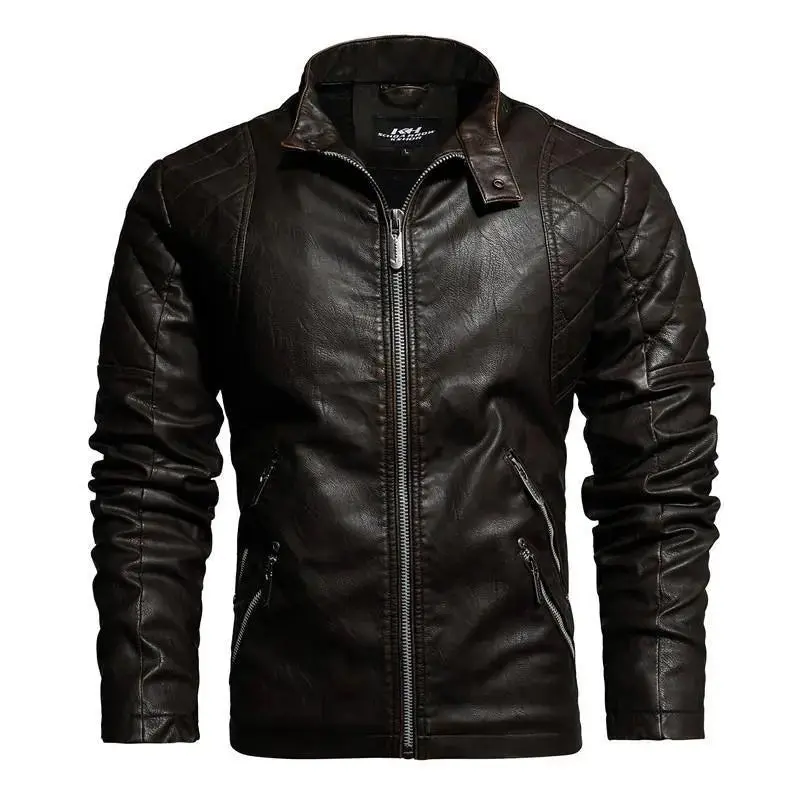 Veste Biker "Maverick" – Hybride Polyester & Cuir PU Haute Densité | SOLDES