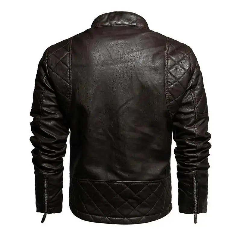 Veste Biker "Maverick" – Hybride Polyester & Cuir PU Haute Densité | SOLDES