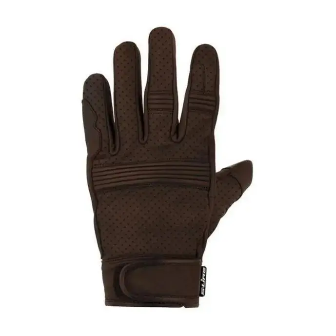 Gants moto été cuir perforé style vintage - Homologués