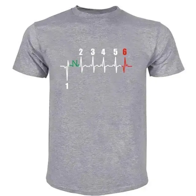 T-shirt motif Battements de coeur
