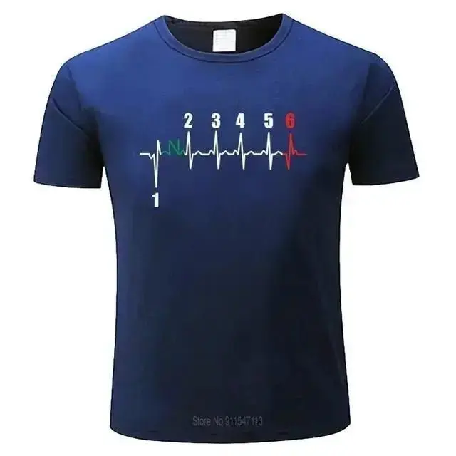 T-shirt motif Battements de coeur