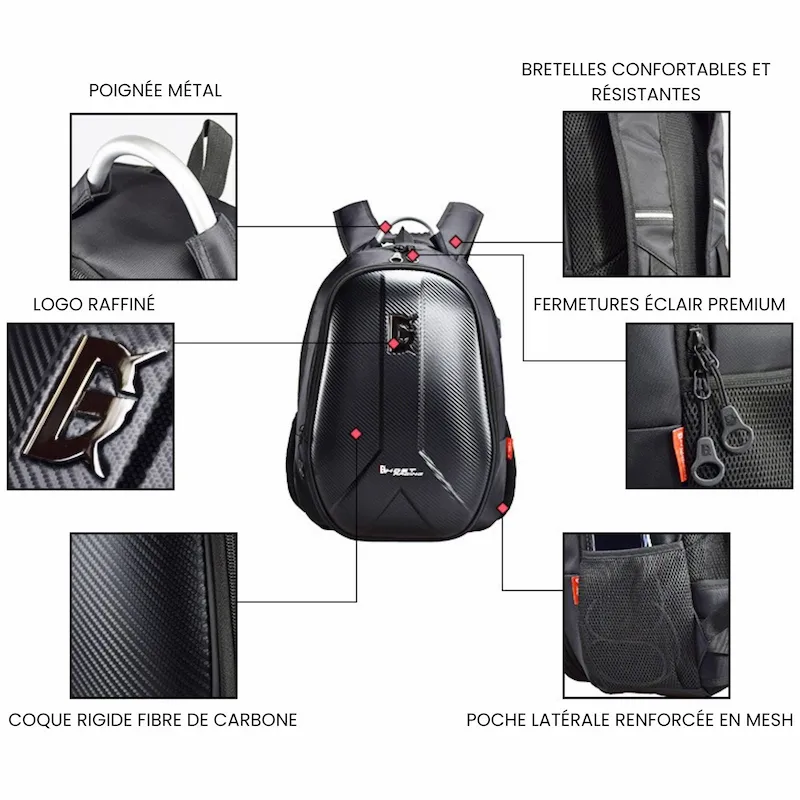 Sac a dos moto carbone - XGP